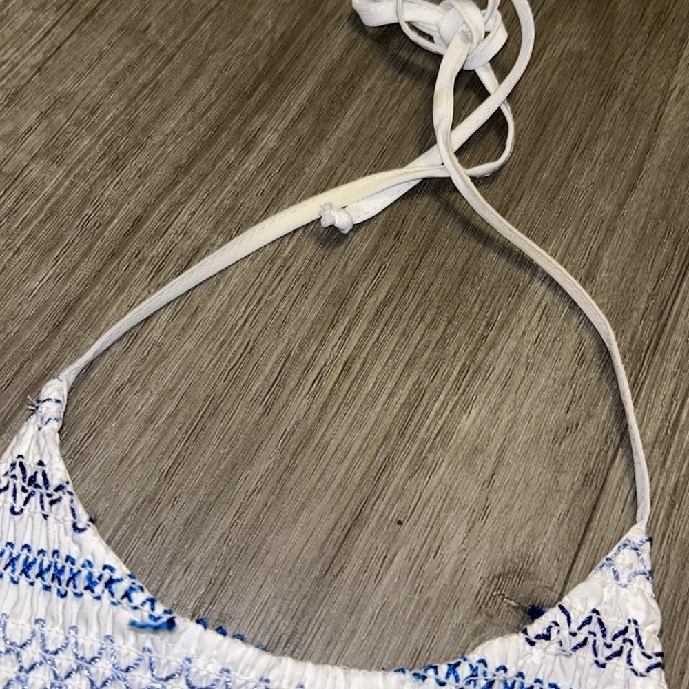Zara Halter Tie Neck Tank Top - Picture 6 of 6